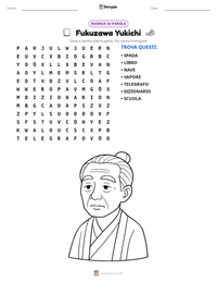 Anteprima della scheda stampabile di Fukuzawa Yukichi