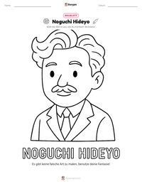 Noguchi Hideyo druckbare Arbeitsblatt Vorschau