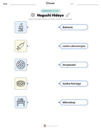 Podgląd drukowalnego arkusza ćwiczeń Noguchi Hideyo
