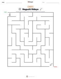 Podgląd drukowalnego arkusza ćwiczeń Noguchi Hideyo