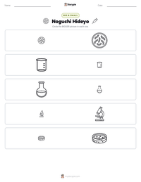 Noguchi Hideyo printable worksheet preview