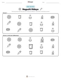 Noguchi Hideyo printable worksheet preview