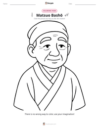 Matsuo Bashō printable worksheet preview