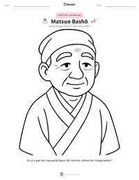 Aperçu de la feuille de travail imprimable Matsuo Bashō