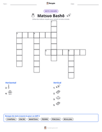 Aperçu de la feuille de travail imprimable Matsuo Bashō