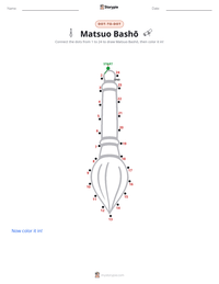 Matsuo Bashō printable worksheet preview