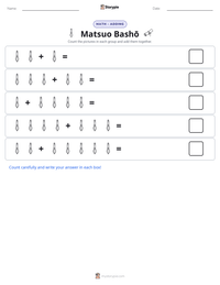 Matsuo Bashō printable worksheet preview