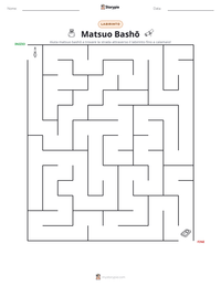 Anteprima della scheda stampabile di Matsuo Bashō