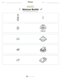 Matsuo Bashō printable worksheet preview
