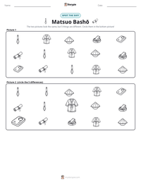 Matsuo Bashō printable worksheet preview