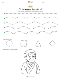 Aperçu de la feuille de travail imprimable Matsuo Bashō