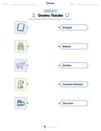 Anteprima della scheda stampabile di Osamu Tezuka