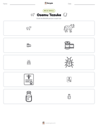Osamu Tezuka printable worksheet preview