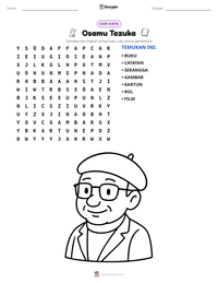 Prabaca lembar kerja cetak Osamu Tezuka