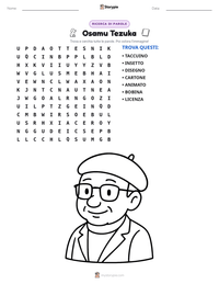Anteprima della scheda stampabile di Osamu Tezuka