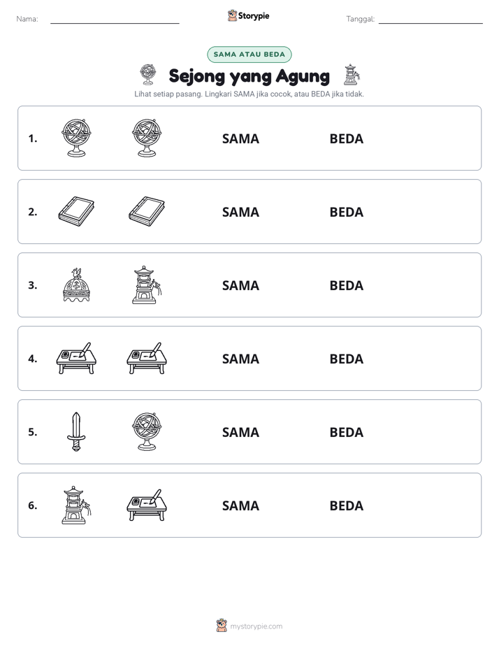 Sama atau Berbeda