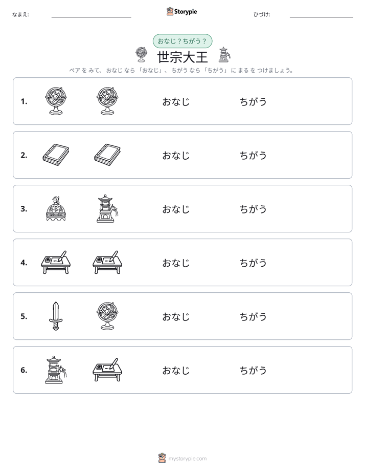 同じか違うか