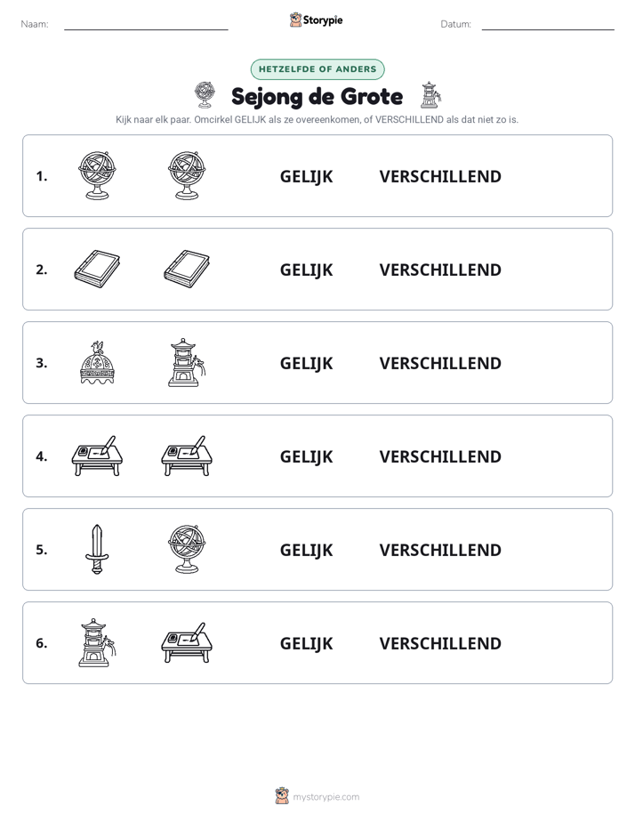 Zelfde of Verschillend