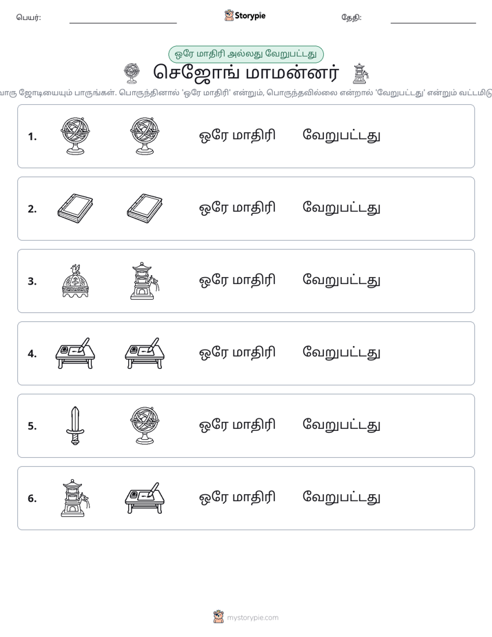 அதே அல்லது மாறுபட்டது