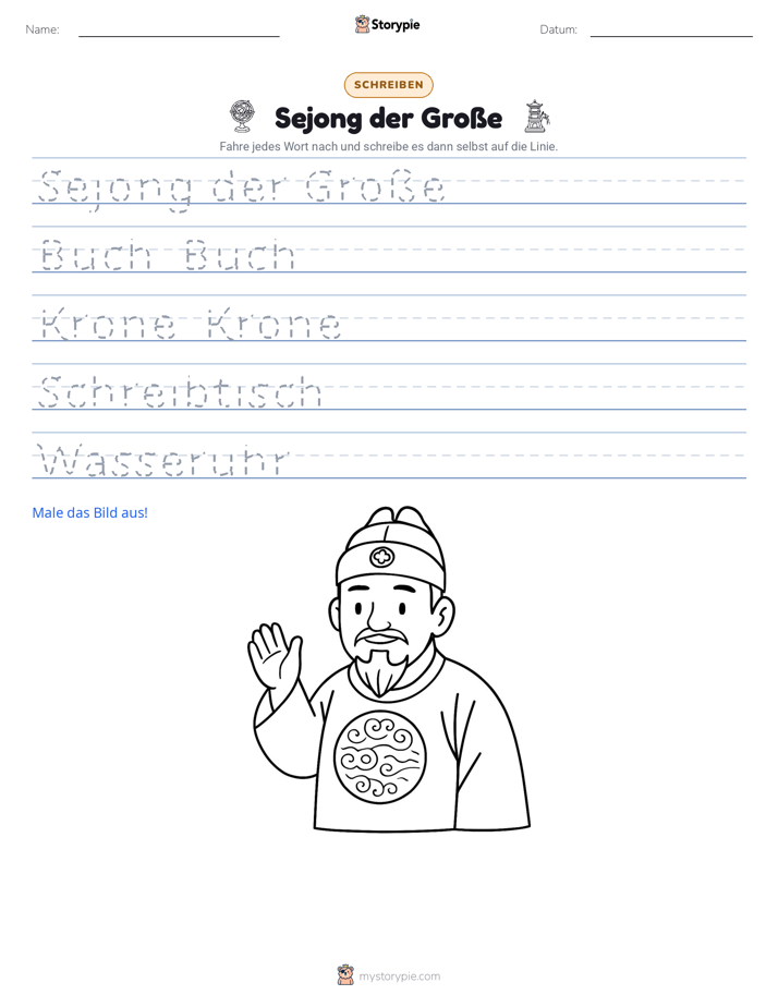 Schreibübung