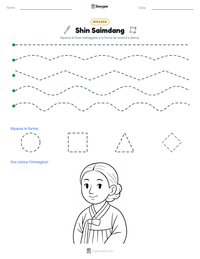 Anteprima della scheda stampabile di Shin Saimdang