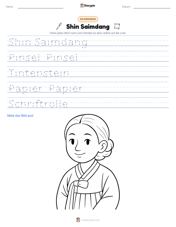 Schreibübung
