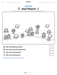 Jang Yeong-sil druckbare Arbeitsblatt Vorschau