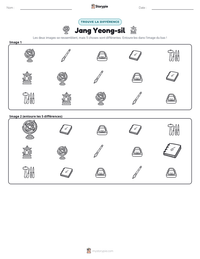 Aperçu de la feuille de travail imprimable Jang Yeong-sil