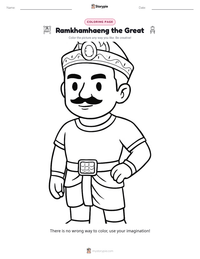 Ramkhamhaeng the Great printable worksheet preview