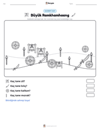 Büyük Ramkhamhaeng yazdırılabilir çalışma sayfası önizlemesi