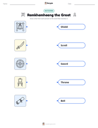 Ramkhamhaeng the Great printable worksheet preview