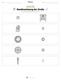 Ramkhamhaeng der Große druckbare Arbeitsblatt Vorschau
