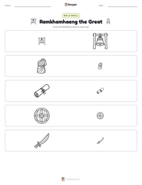 Ramkhamhaeng the Great printable worksheet preview