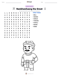 Ramkhamhaeng the Great printable worksheet preview