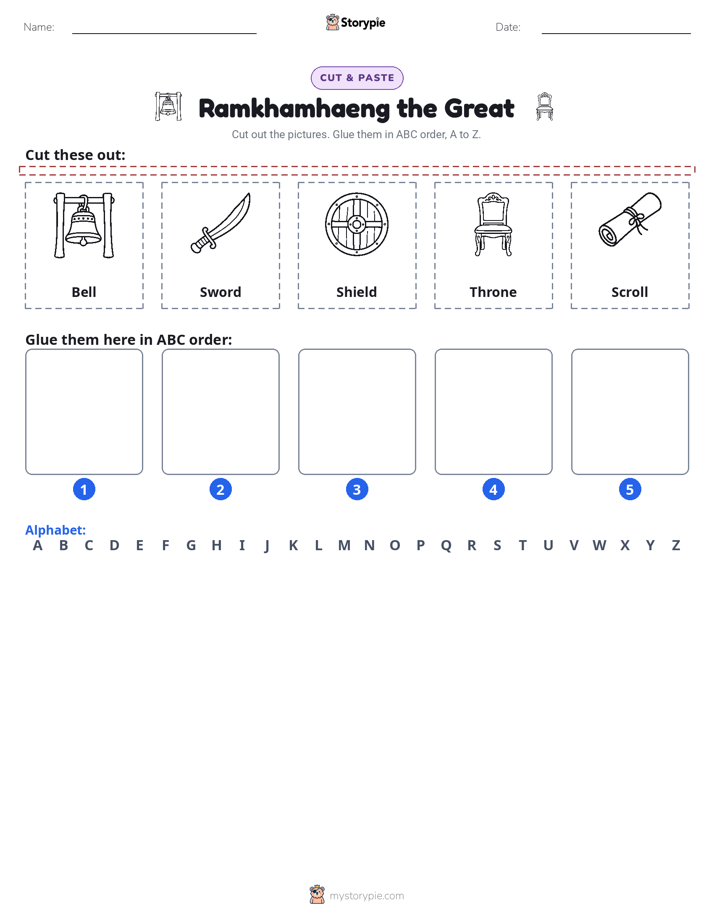 Cut & Paste Alphabet
