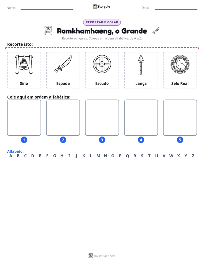 Recortar & Colar Alfabeto
