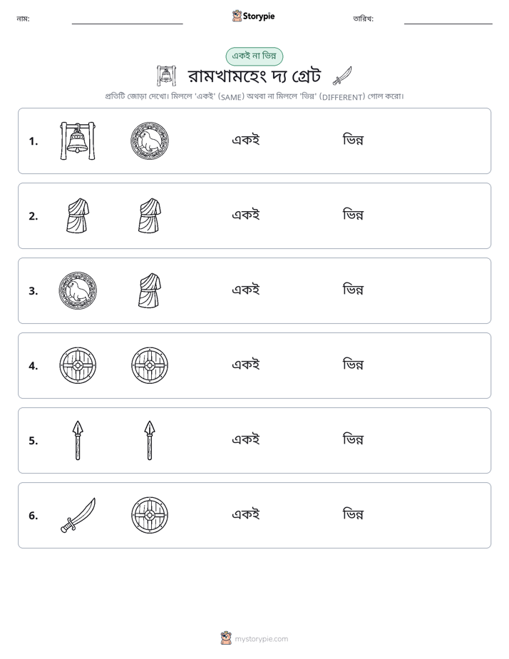 একই বা ভিন্ন