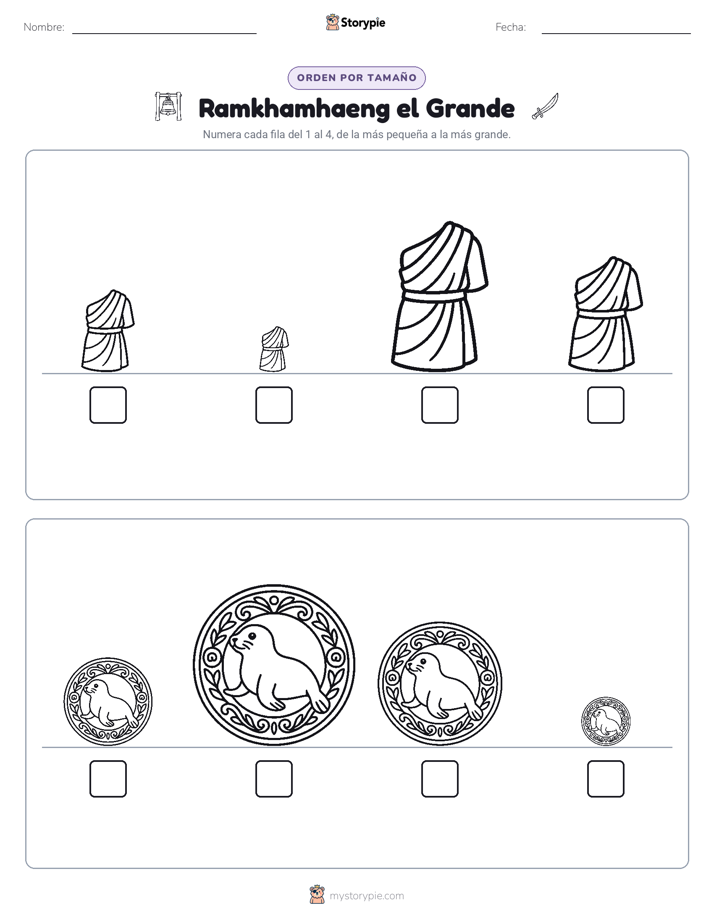 Orden de Tamaños