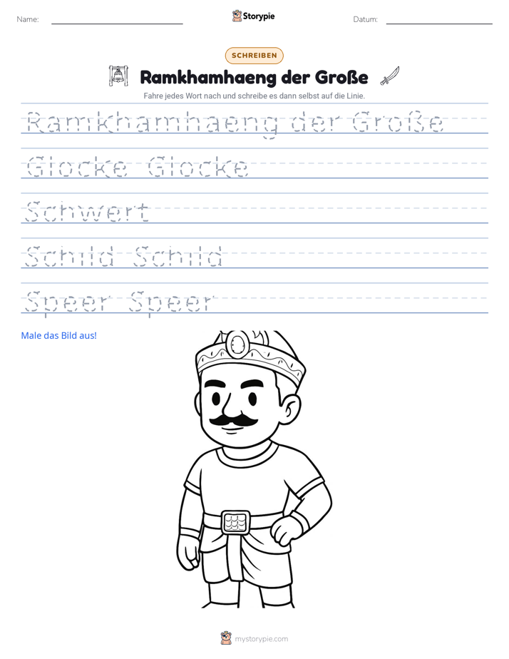 Schreibübung