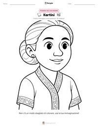 Anteprima della scheda stampabile di Kartini