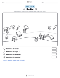 Aperçu de la feuille de travail imprimable Kartini
