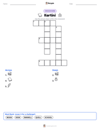 Kartini printable worksheet preview