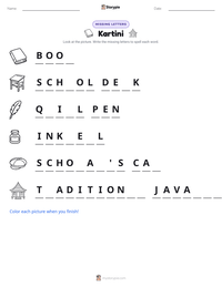 Kartini printable worksheet preview