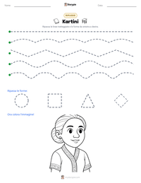 Anteprima della scheda stampabile di Kartini