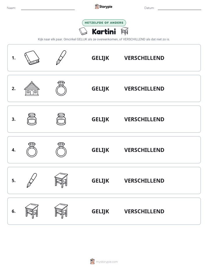 Zelfde of Verschillend