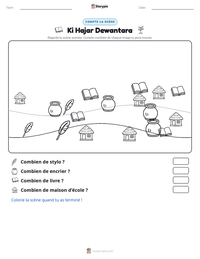 Aperçu de la feuille de travail imprimable Ki Hajar Dewantara