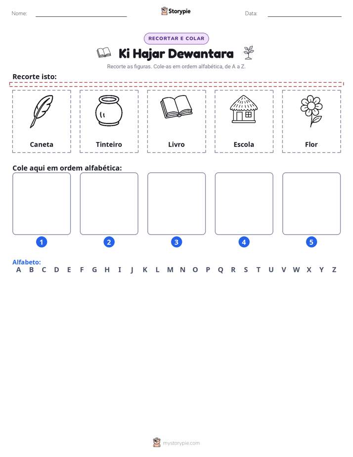 Recortar & Colar Alfabeto