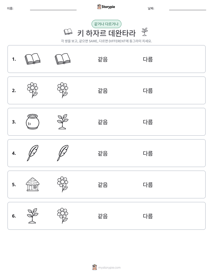같은 것 또는 다른 것