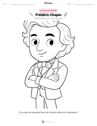 Aperçu de la feuille de travail imprimable Frédéric Chopin