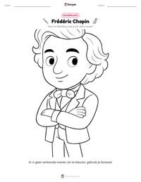 Frédéric Chopin afdrukbare werkblad voorbeeld